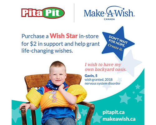 Pita Pit Continues To Support Life-Changing Wishes