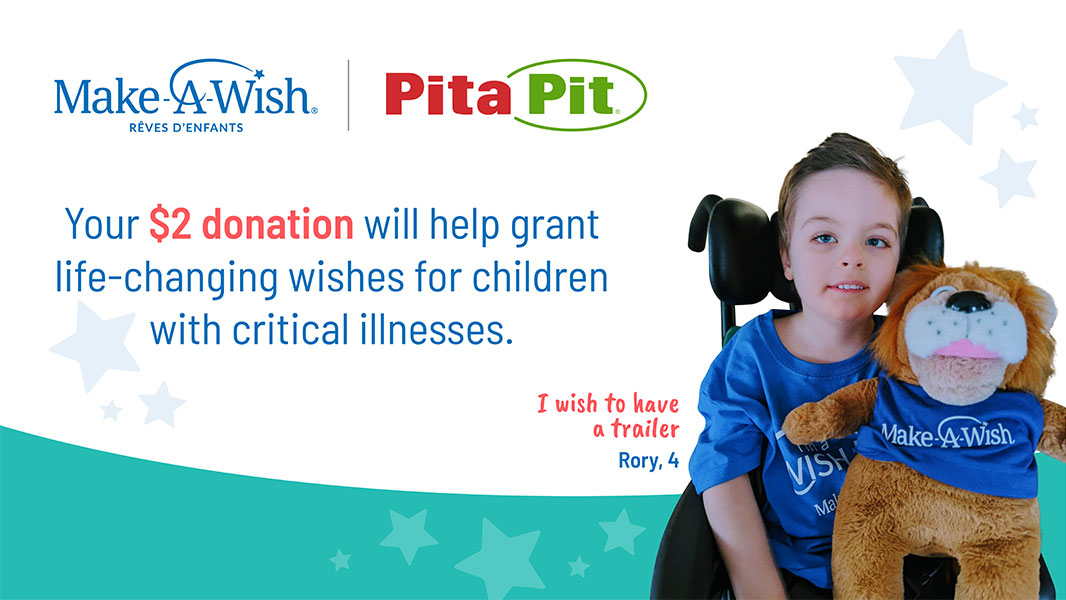 Pita Pit Continues to Support Life-changing Wishes 